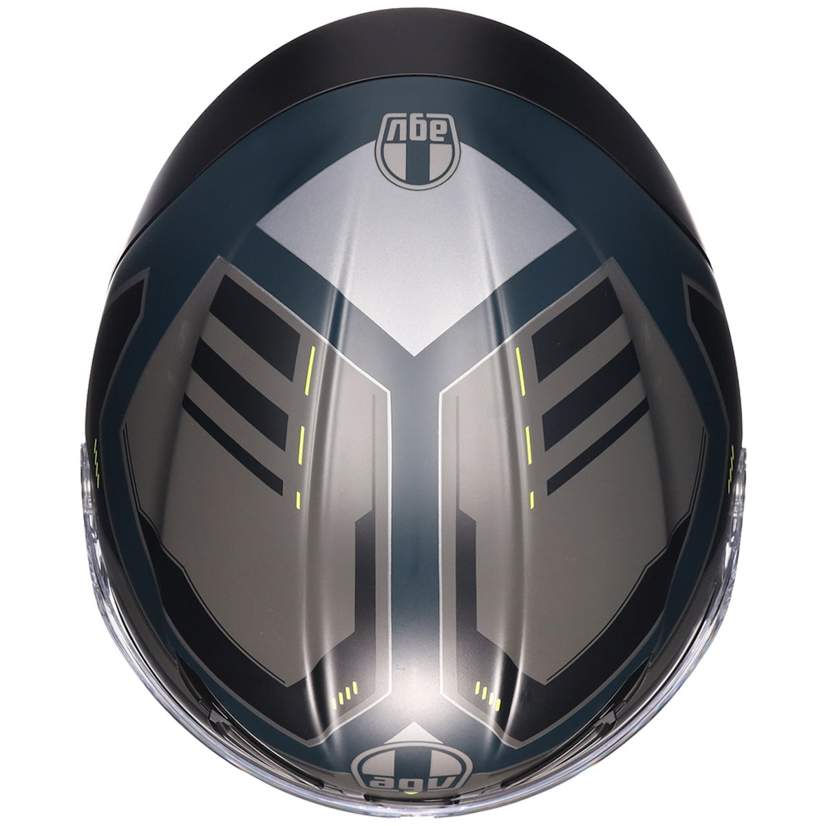 AGV K6-S Enhance Matt Grey Fluorescent Yellow Full Face Helmet