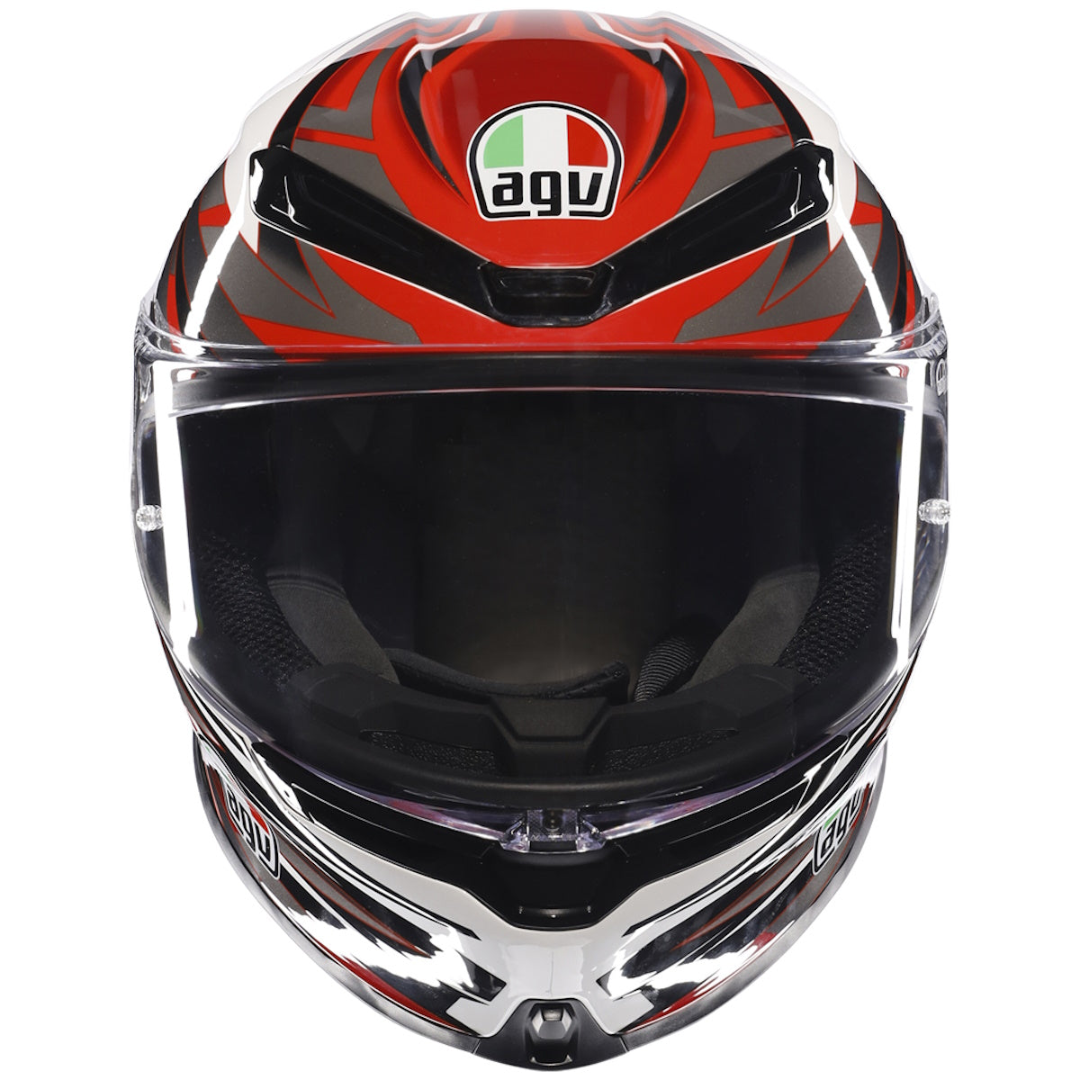 AGV K6-S Reeval White Red Grey Full Face Helmet