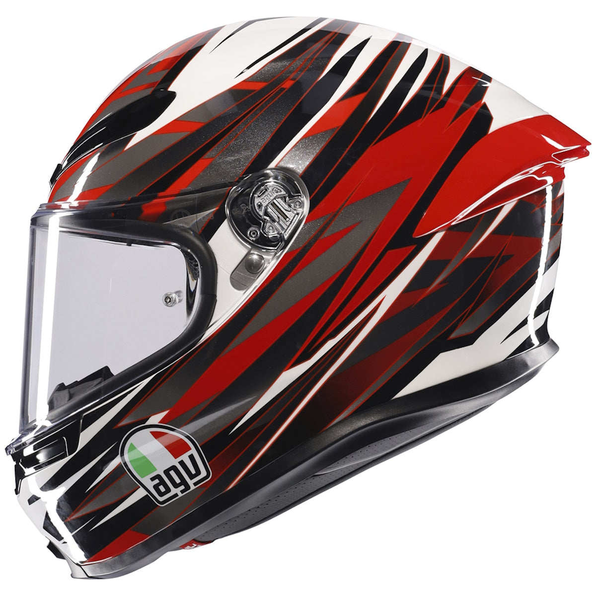 AGV K6-S Reeval White Red Grey Full Face Helmet