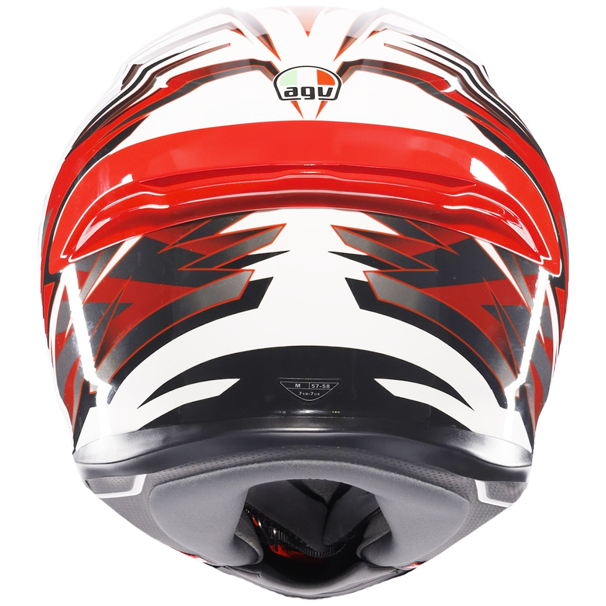 AGV K6-S Reeval White Red Grey Full Face Helmet