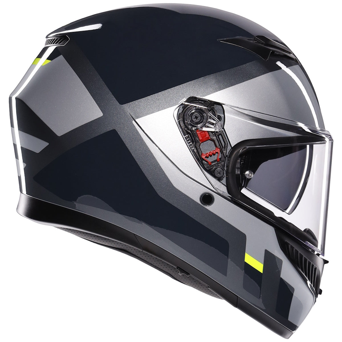 AGV K3 ECE 22.06 Shade Grey Fluorescent Yellow Full Face Helmet