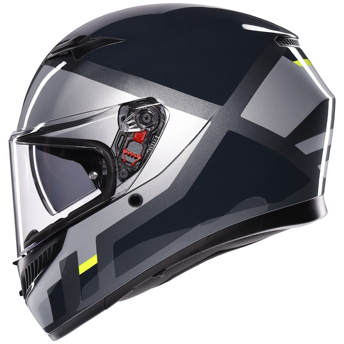 AGV K3 ECE 22.06 Shade Grey Fluorescent Yellow Full Face Helmet