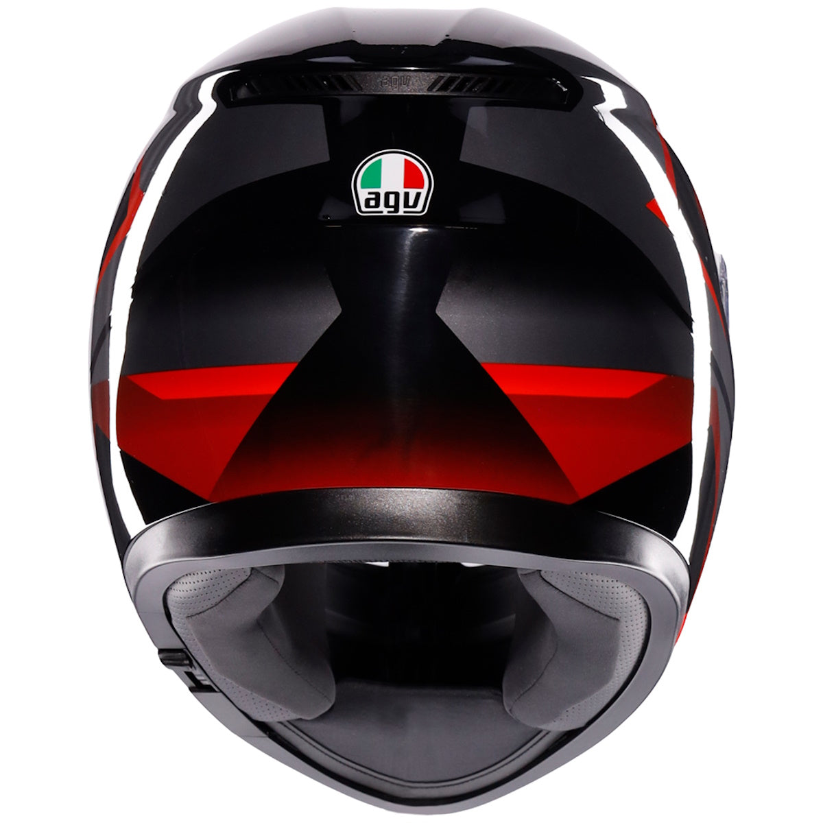 AGV K3 ECE 22.06 Striga Matt Black Grey Red Full Face Helmet