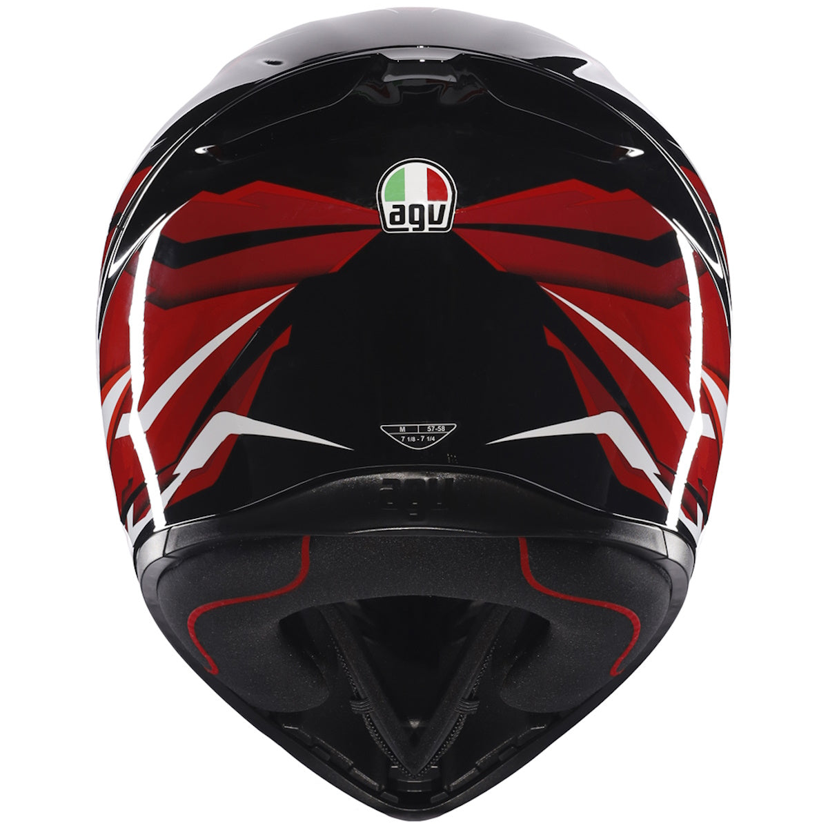 AGV K1-S Lion Black Red White Full Face Helmet