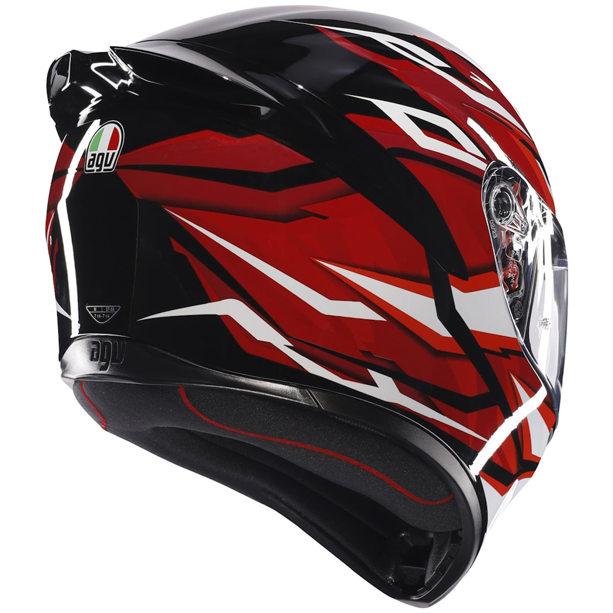 AGV K1-S Lion Black Red White Full Face Helmet