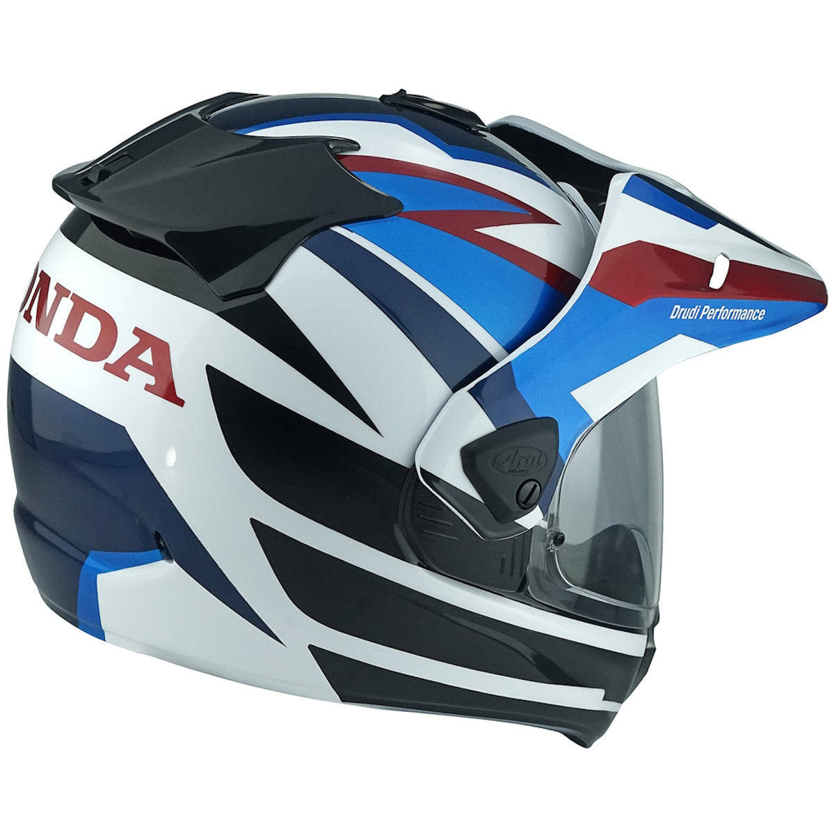 Arai Tour-X 5 Honda AT White Blue Dual Sport Helmet