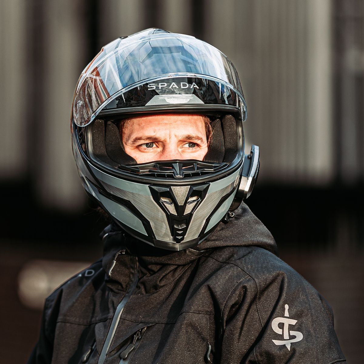 Spada Raiden 2 Thunder Black Grey Full Face Helmet
