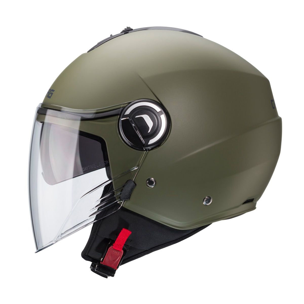 Caberg Riviera V4X Matt Military Green Open Face Helmet#