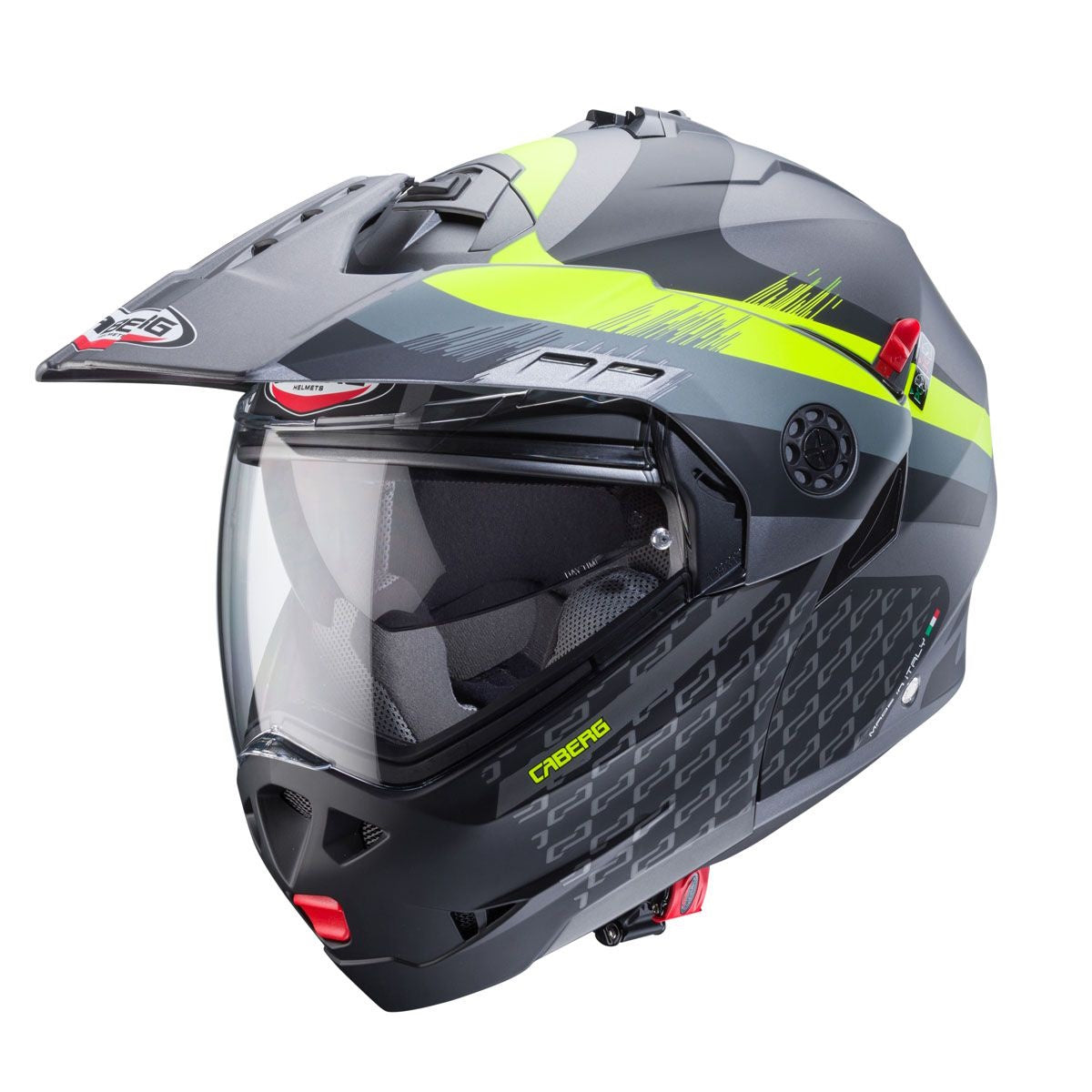 Caberg Tourmaxx X Sarabe Matt Gun Black Yellow Dual Sport Helmet