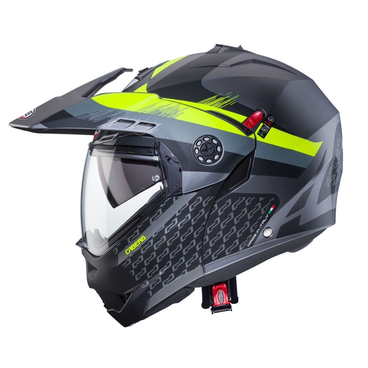 Caberg Tourmaxx X Sarabe Matt Gun Black Yellow Dual Sport Helmet