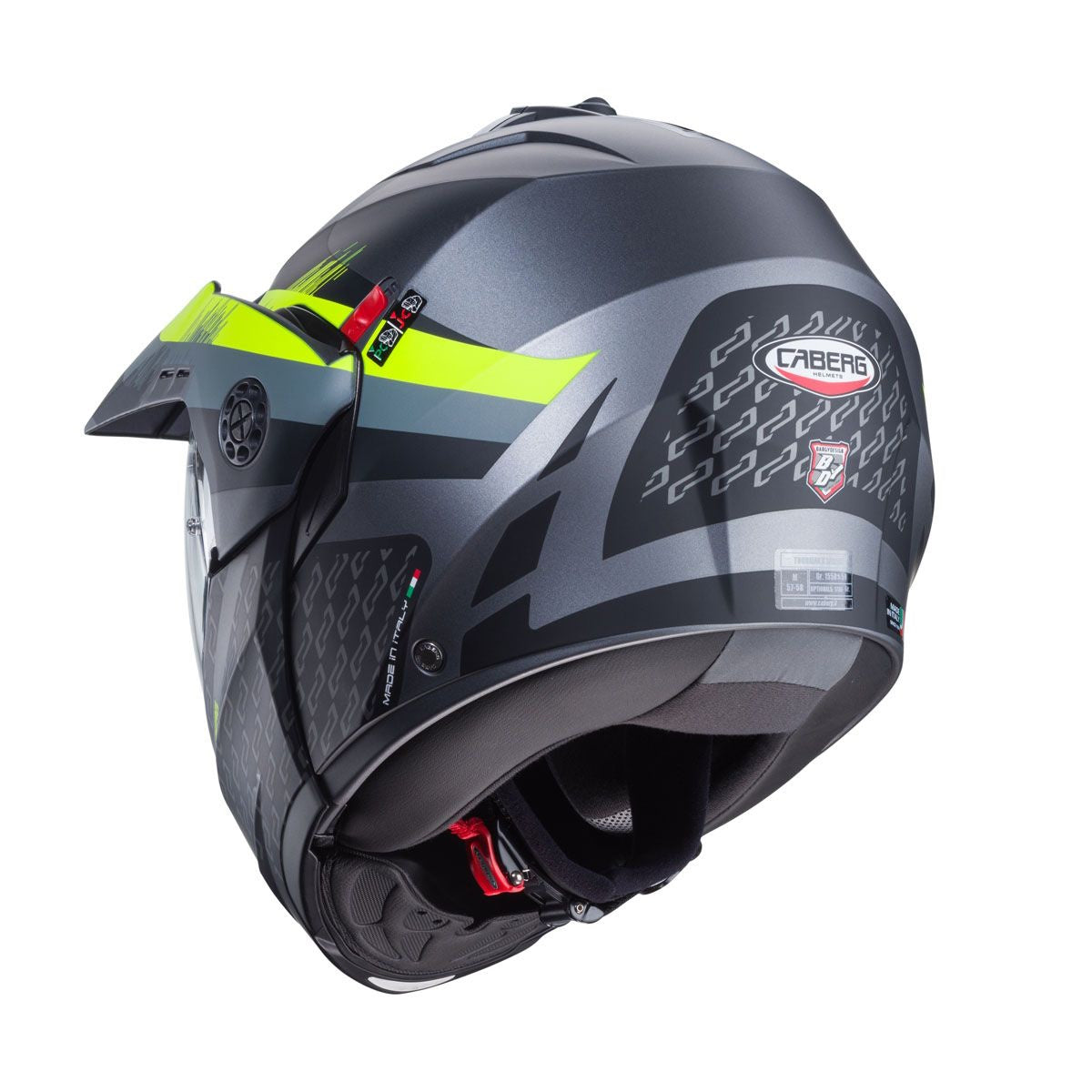 Caberg Tourmaxx X Sarabe Matt Gun Black Yellow Dual Sport Helmet