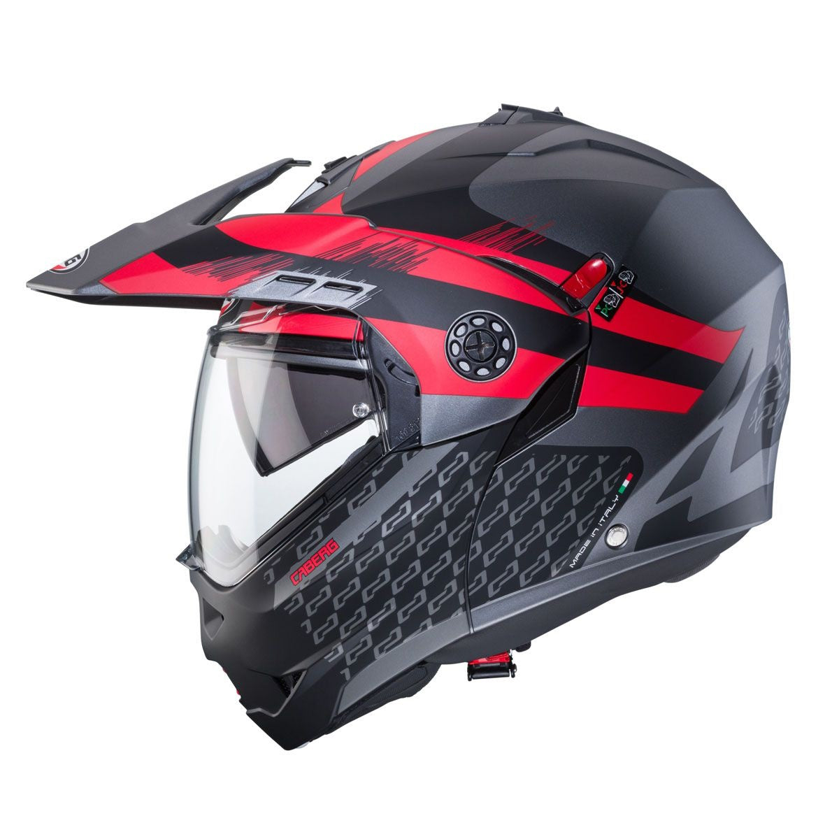 Caberg Tourmaxx X Sarabe Matt Gun Black Red Dual Sport Helmet