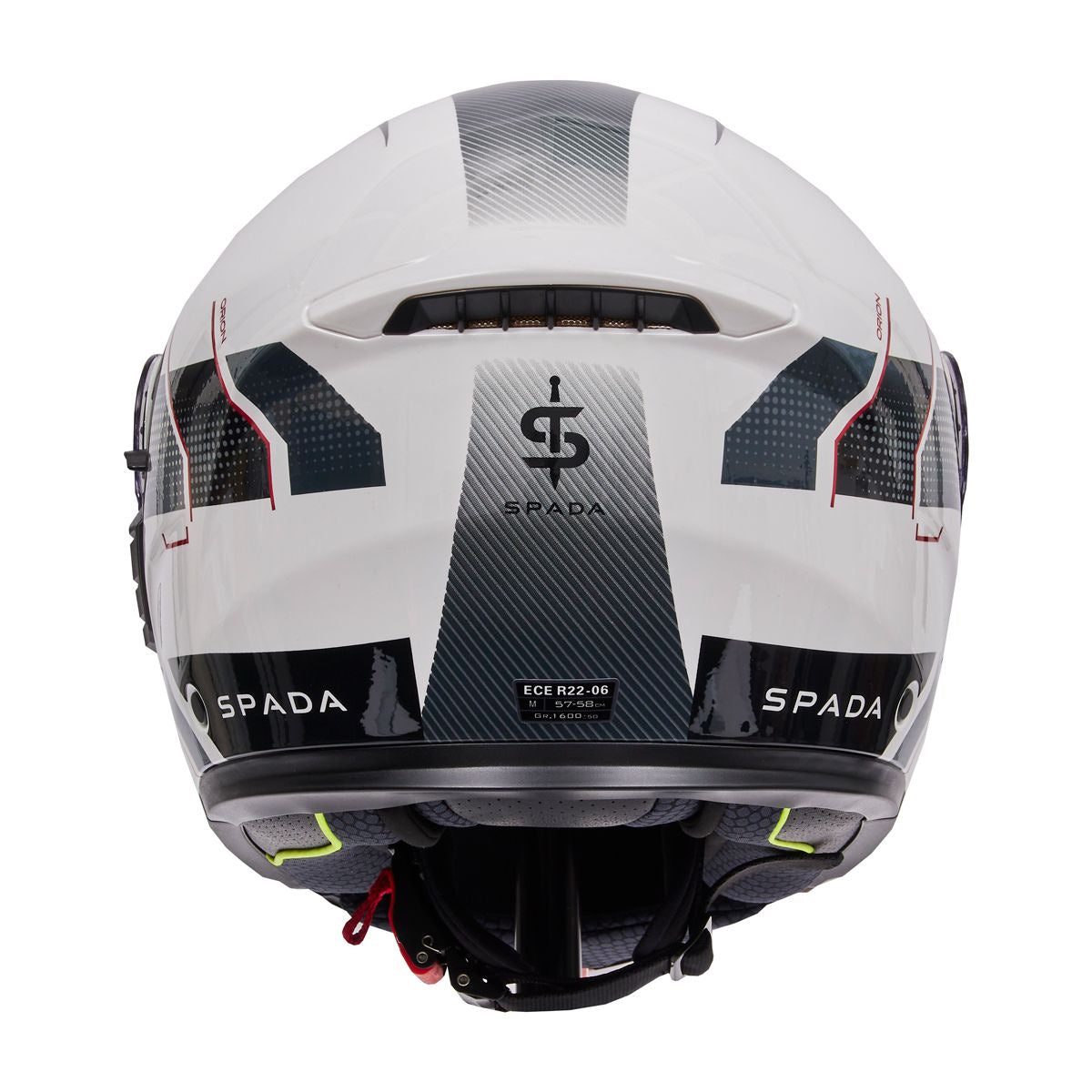 Spada Orion 2 Element White Grey Red Full Face Helmet