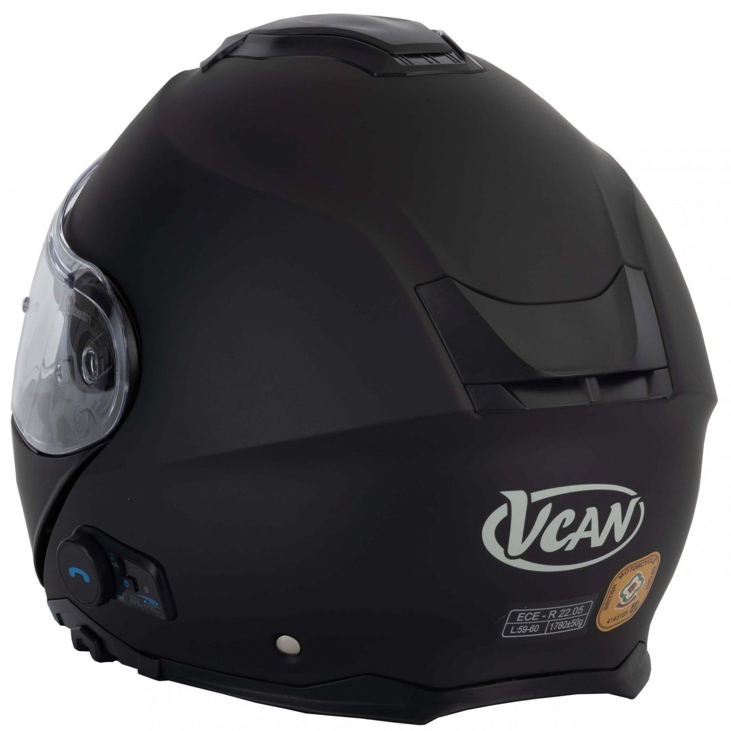V-Can V272 Blinc Flip Front Helmet Matt Black