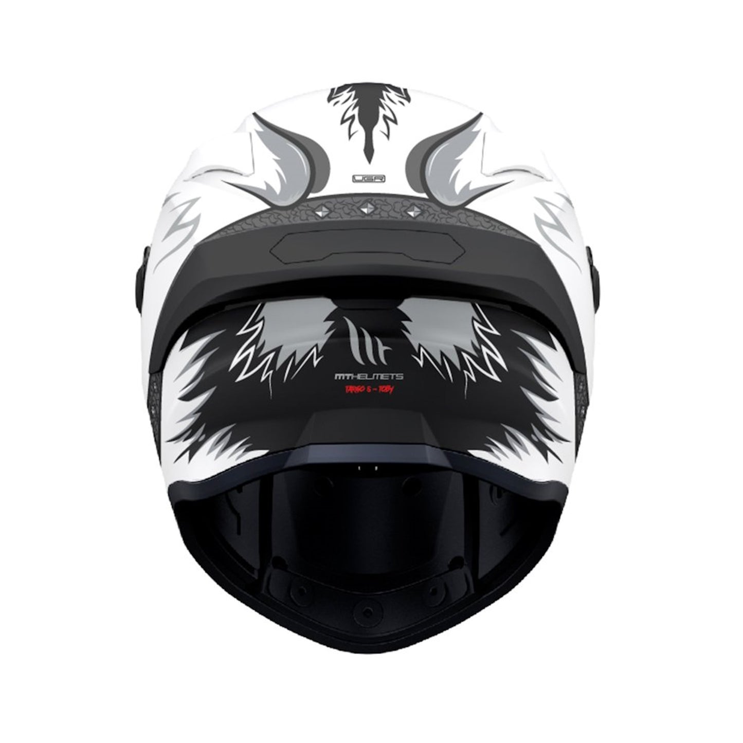 MT Targo S Toby AO Gloss White Full Face Helmet
