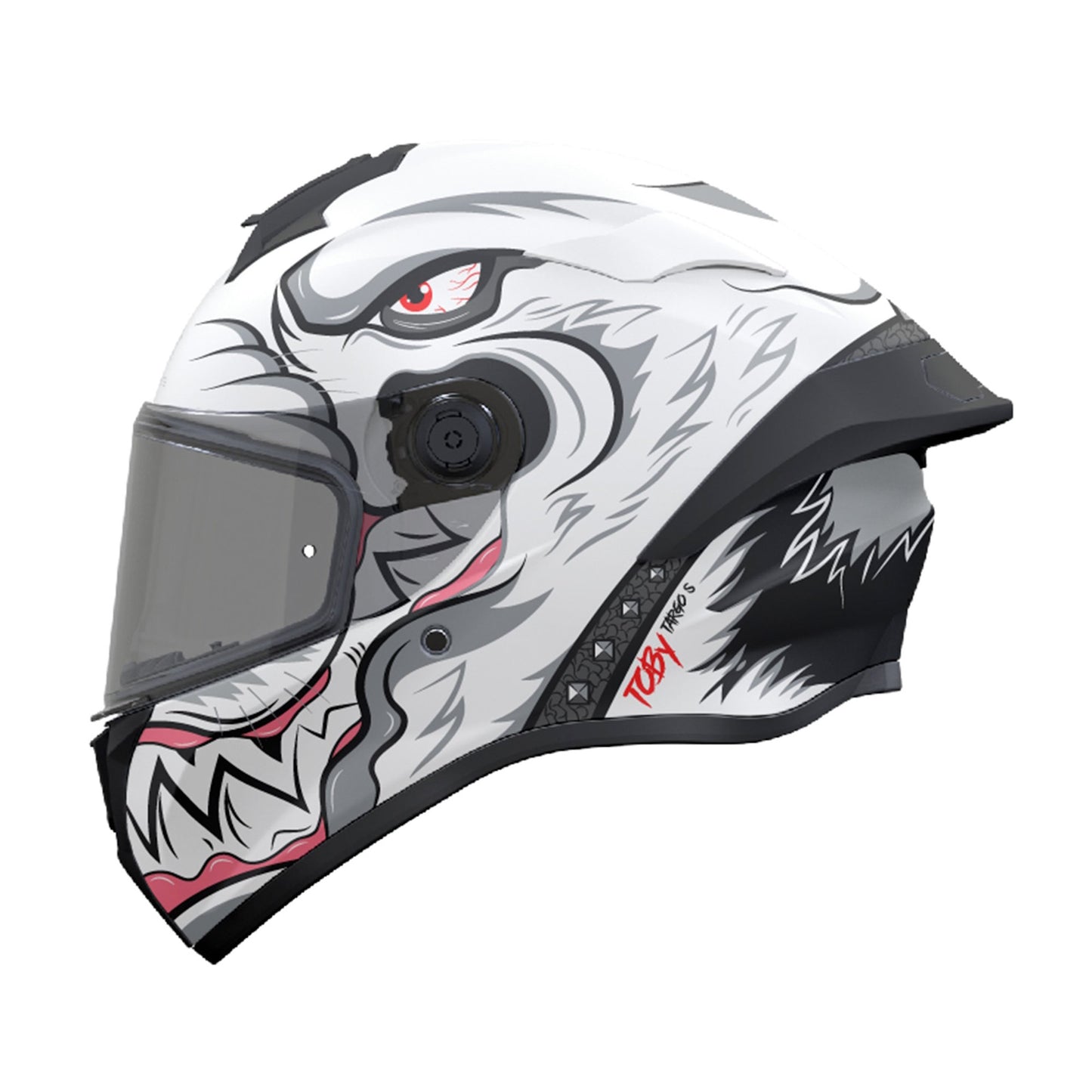 MT Targo S Toby AO Gloss White Full Face Helmet