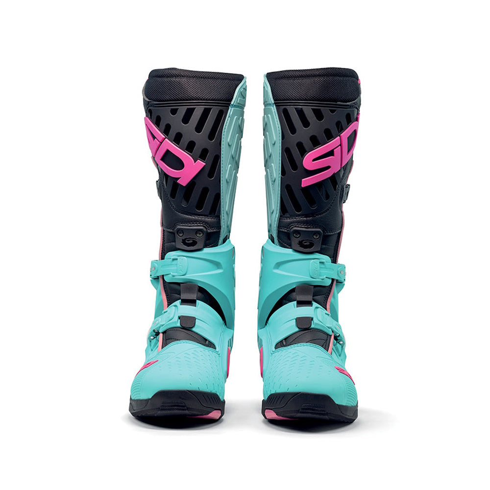 Sidi Crossair CE Motocross Boots Mint Black Pink