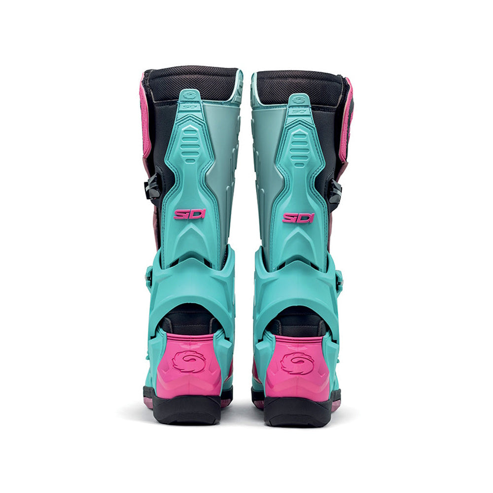 Sidi Crossair CE Motocross Boots Mint Black Pink