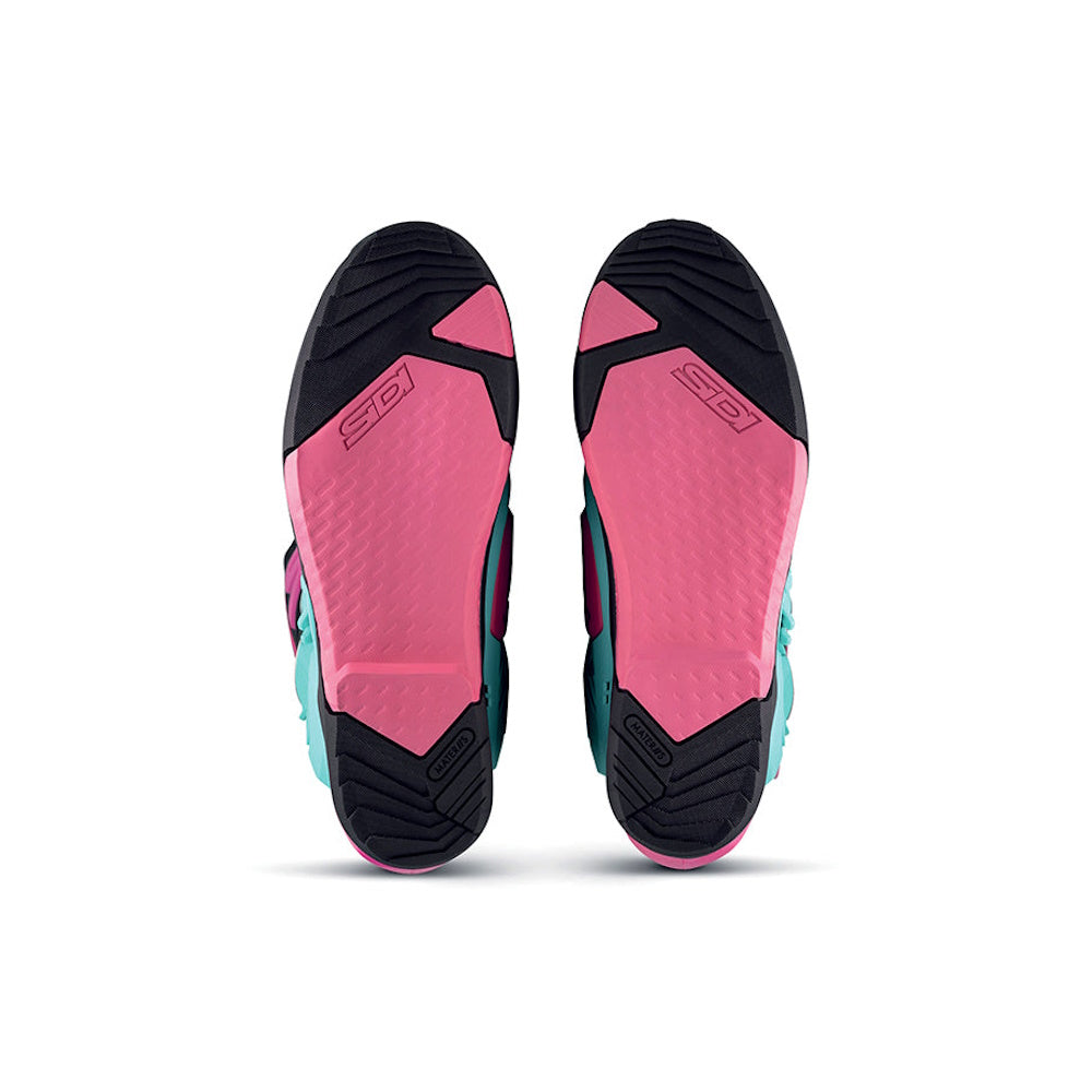 Sidi Crossair CE Motocross Boots Mint Black Pink