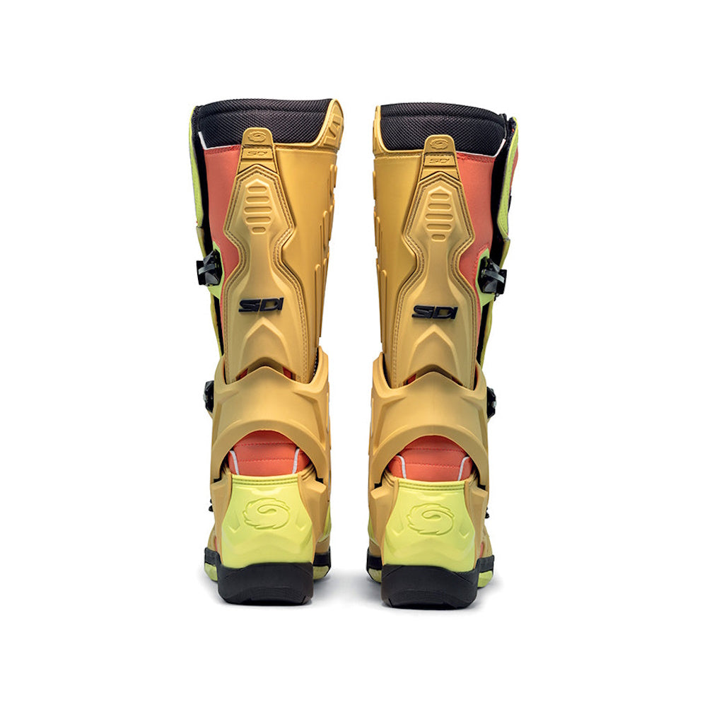 Sidi Crossair CE Motocross Boots Gold Lime