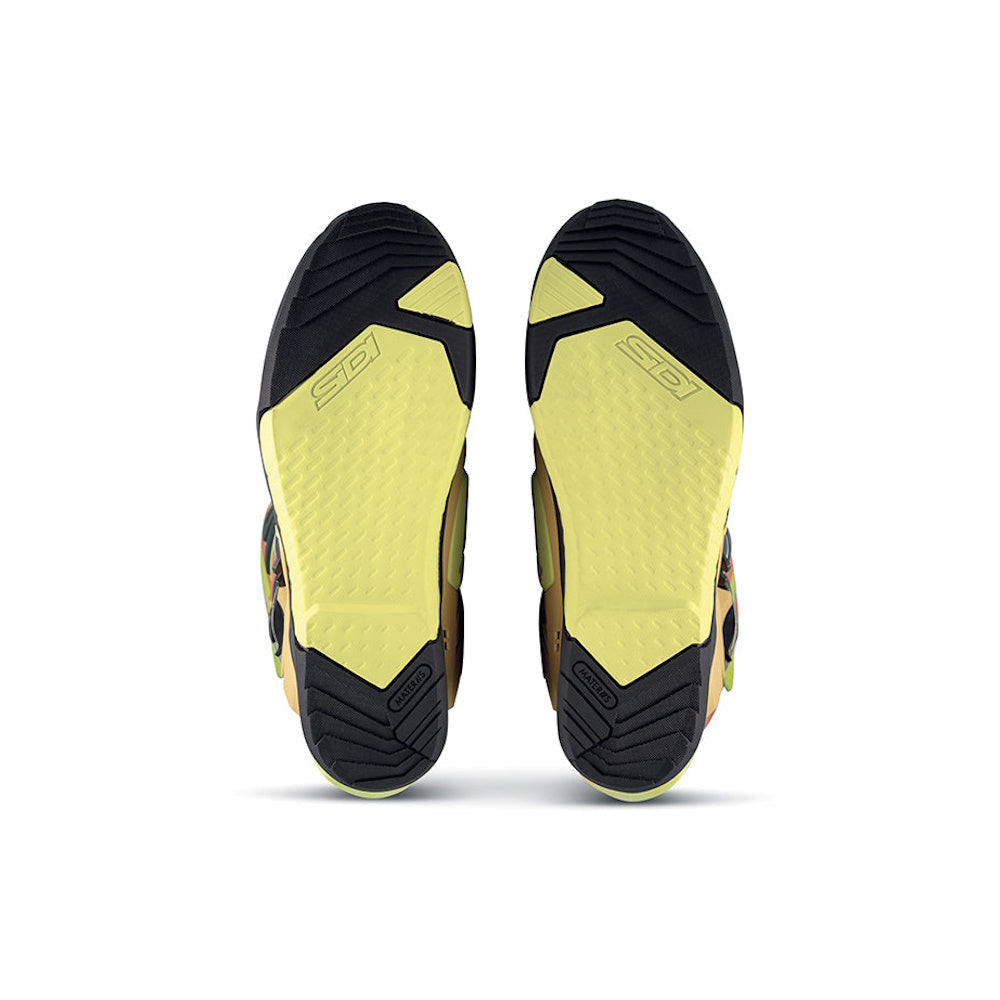 Sidi Crossair CE Motocross Boots Gold Lime