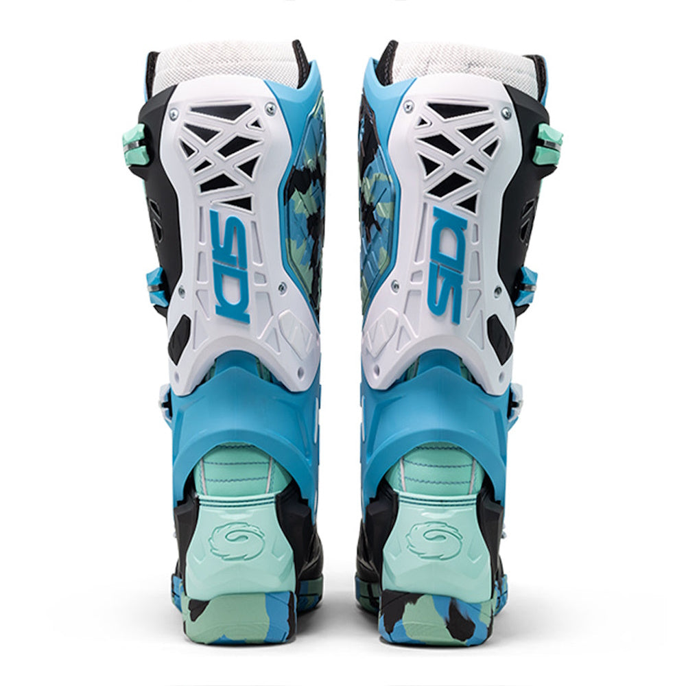 Sidi Crossair X CE Motocross Boots Messy Cyan