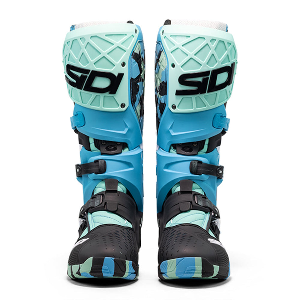 Sidi Crossair X CE Motocross Boots Messy Cyan