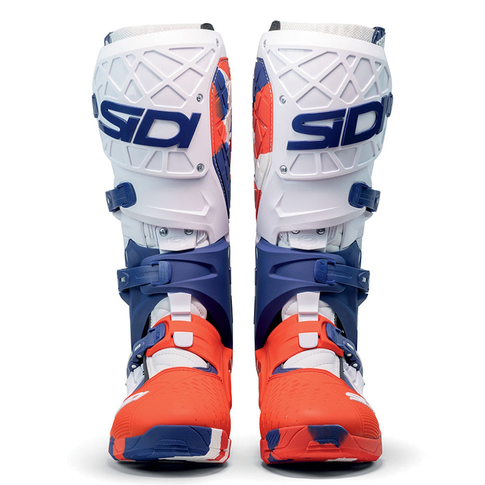 Sidi Crossair X CE Motocross Boots White Navy Red