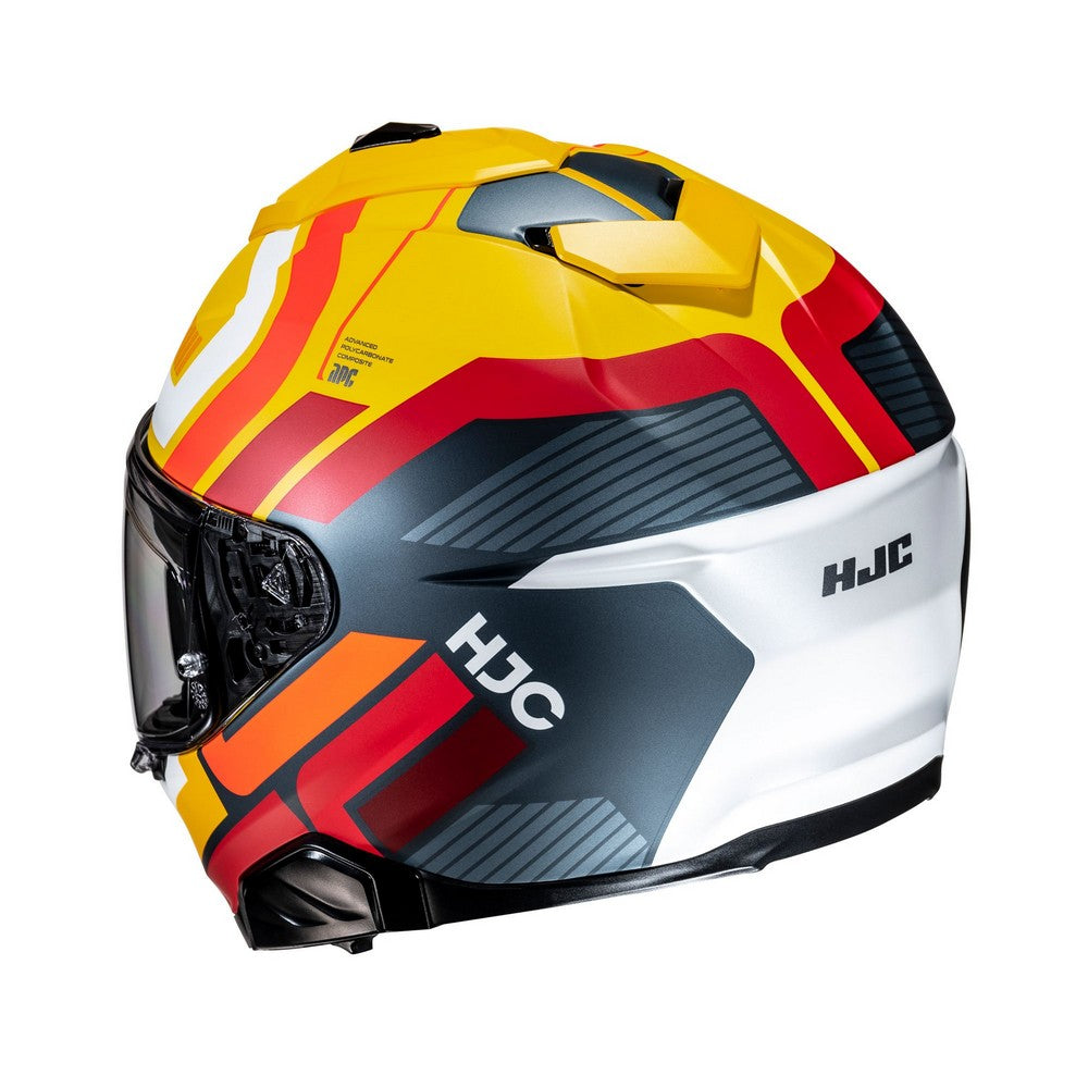 HJC I71 Viz MC3SF Yellow Full Face Helmet