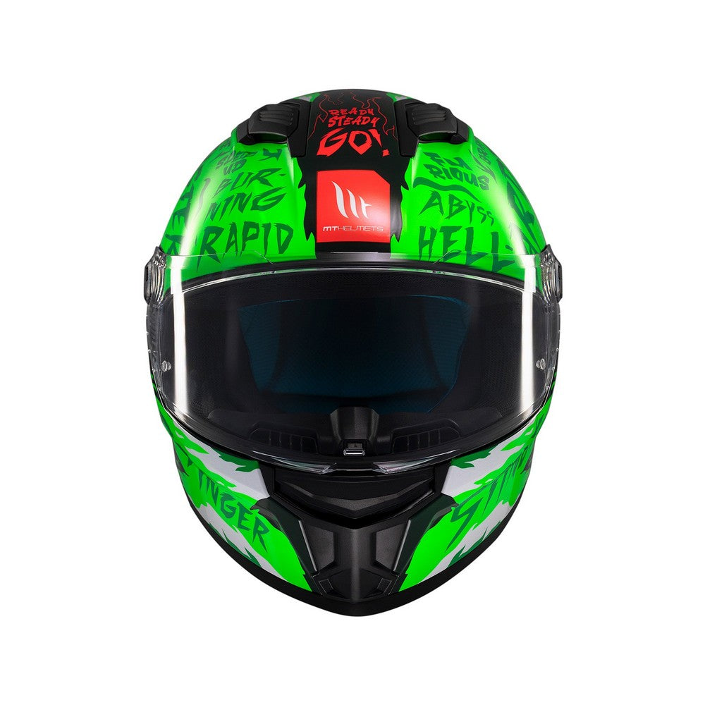 MT Stinger 2 Ardent C6 Gloss Green Full Face Helmet