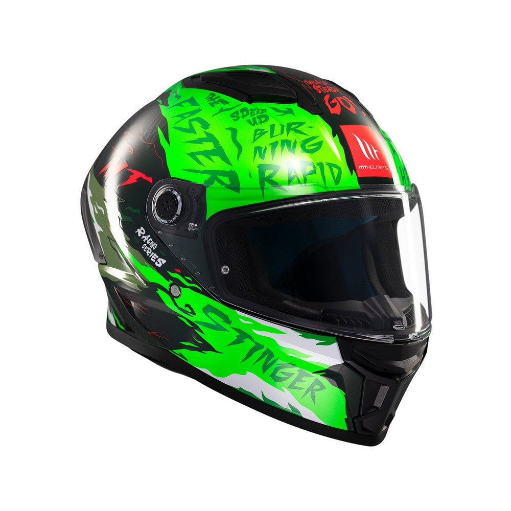 MT Stinger 2 Ardent C6 Gloss Green Full Face Helmet