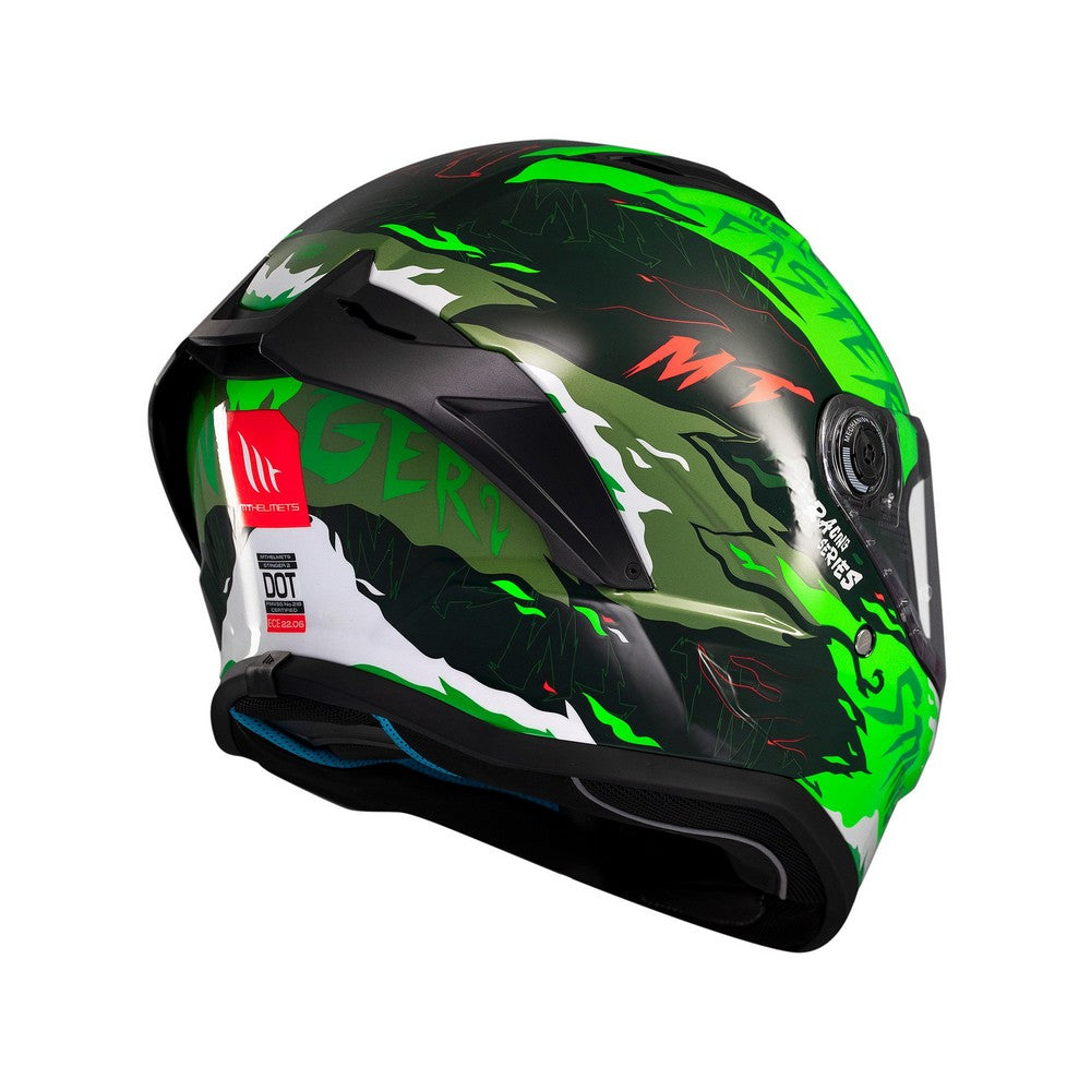MT Stinger 2 Ardent C6 Gloss Green Full Face Helmet