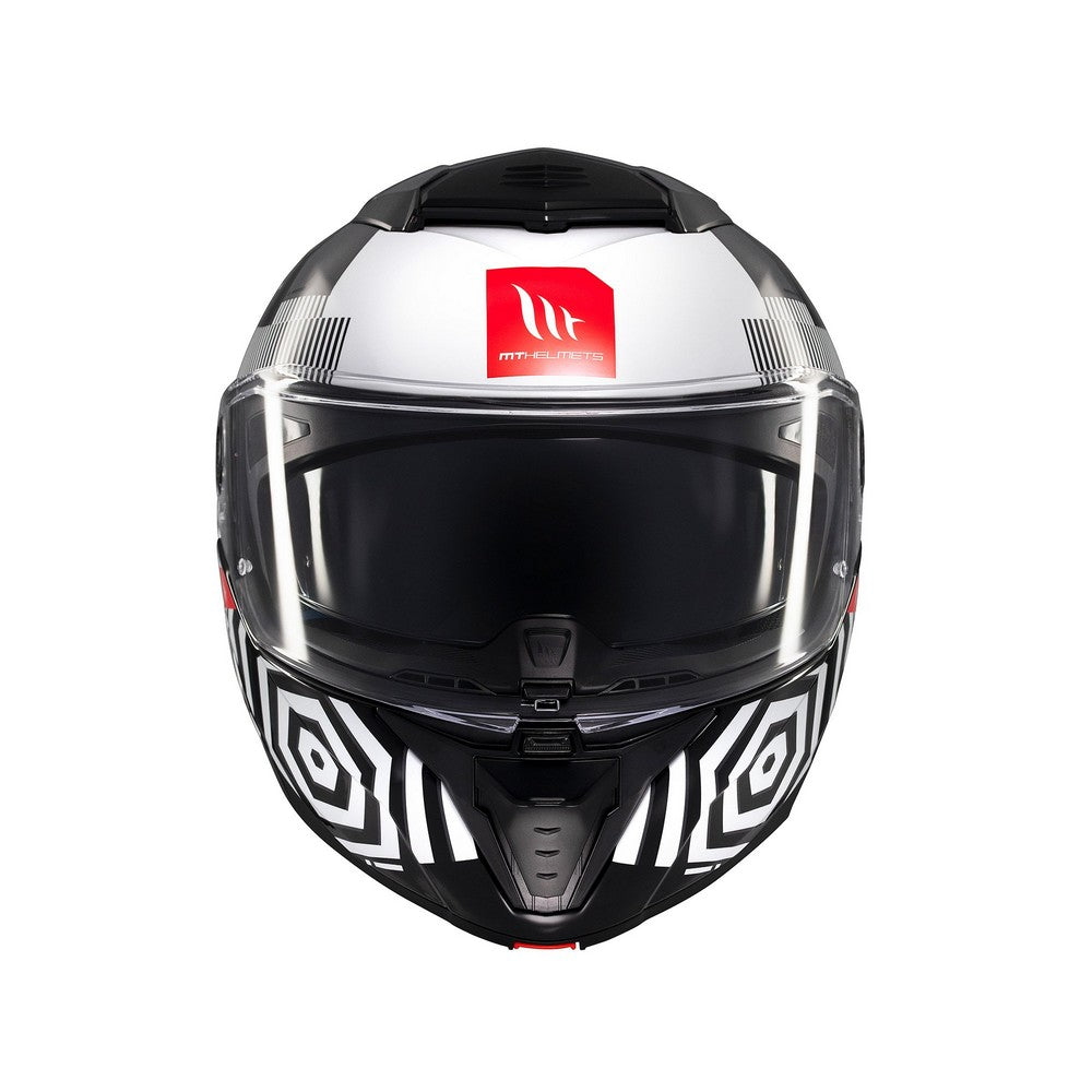 MT Atom 2 Strange B2 Gloss Black Flip Front Helmet
