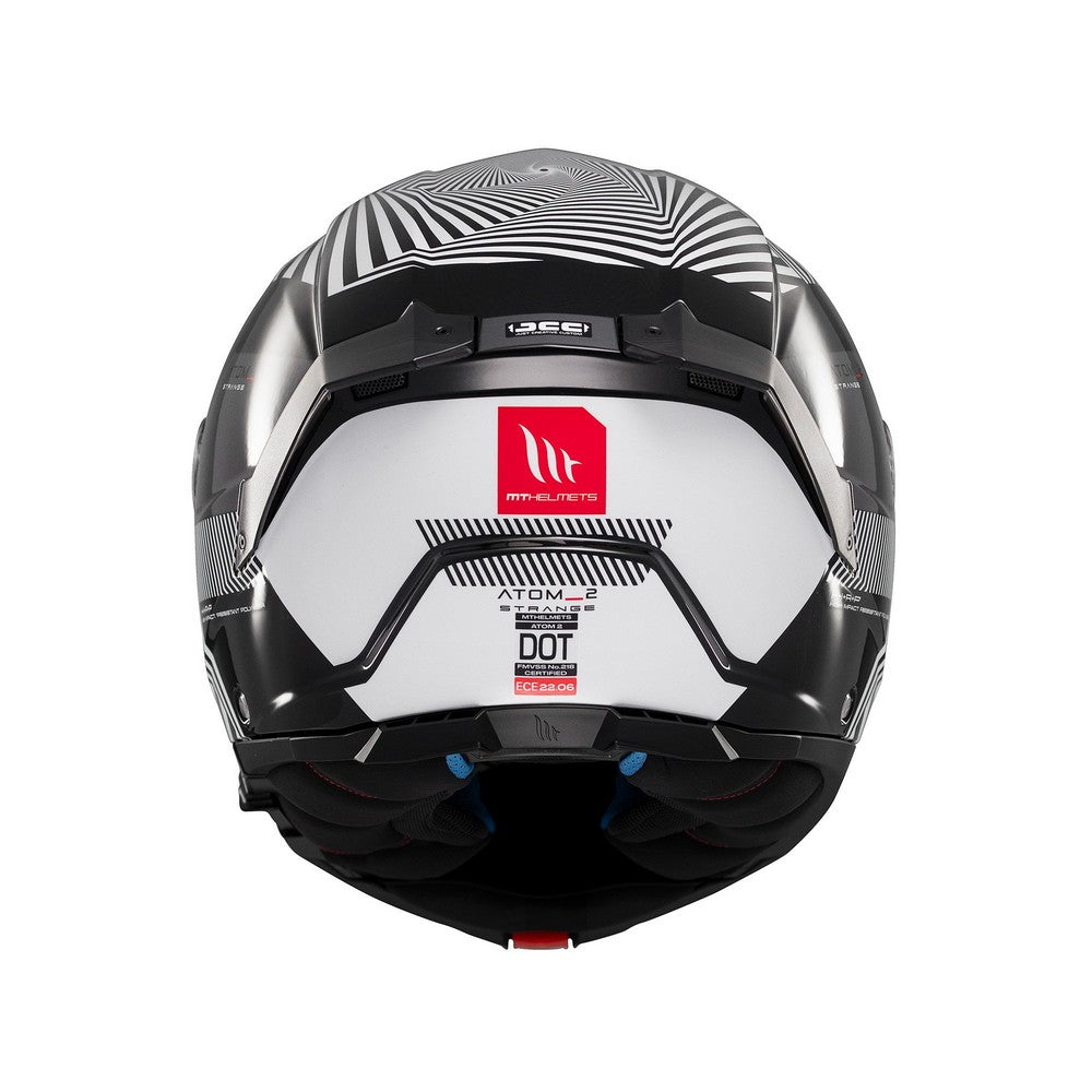 MT Atom 2 Strange B2 Gloss Black Flip Front Helmet