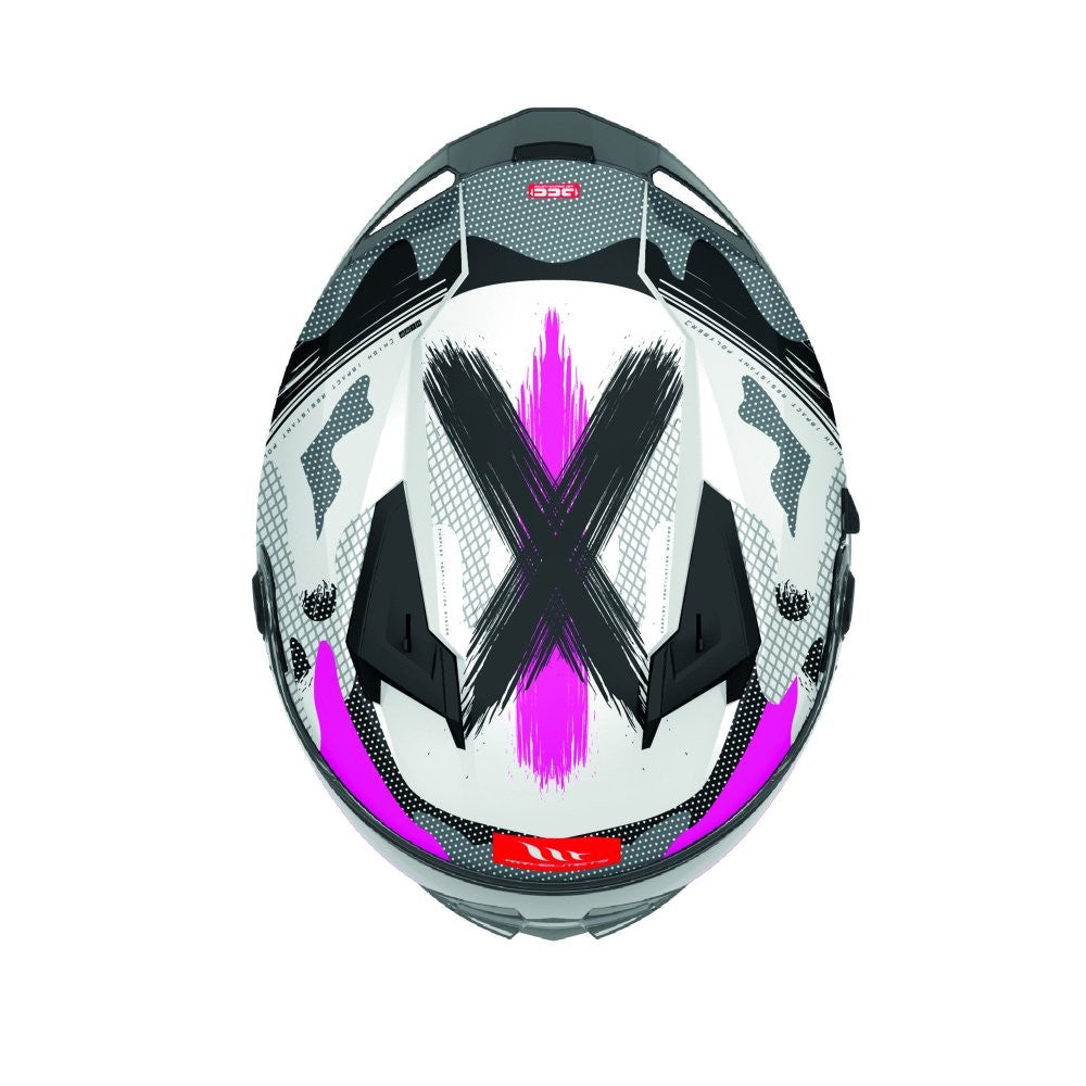 MT Braker Crossover A8 Matt Pink Full Face Helmet