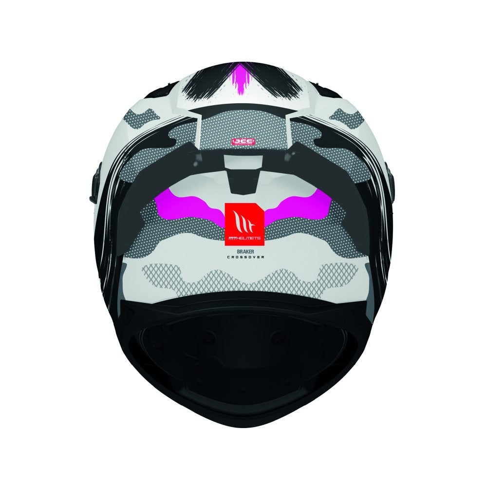 MT Braker Crossover A8 Matt Pink Full Face Helmet