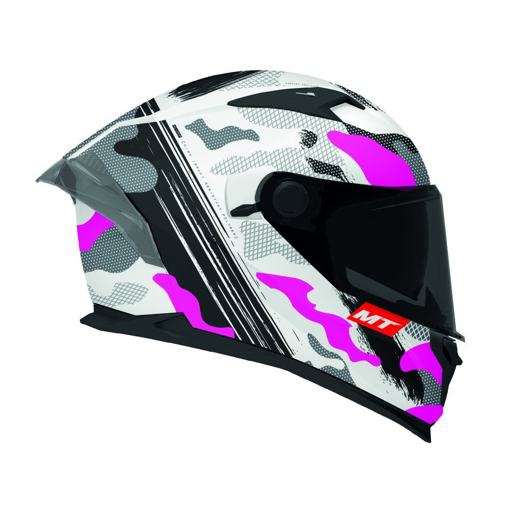 MT Braker Crossover A8 Matt Pink Full Face Helmet