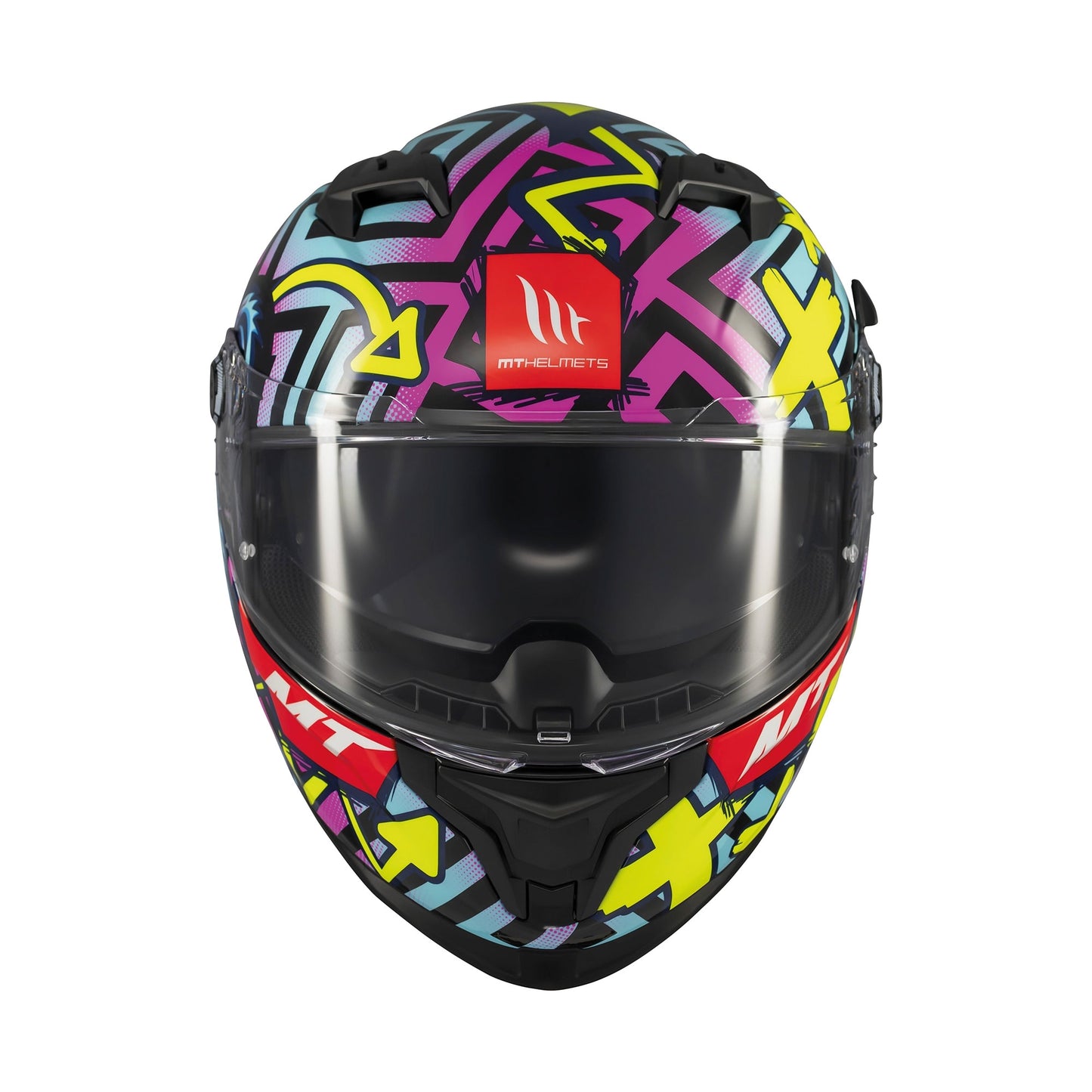 MT Braker Crazy Teddy B7 Gloss Multi Full Face Helmet