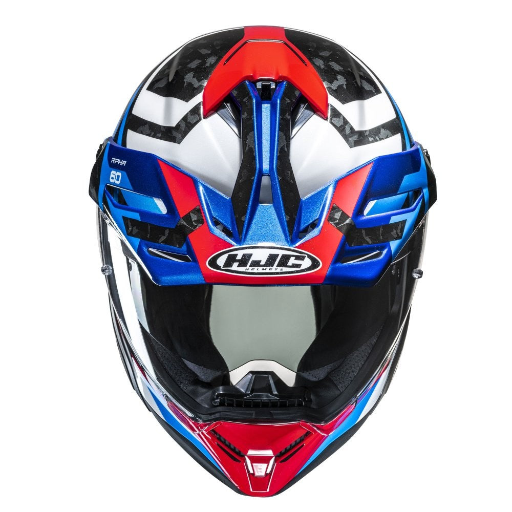 HJC RPHA 60 Dakar MC21 White Red Blue Dual Sport Helmet