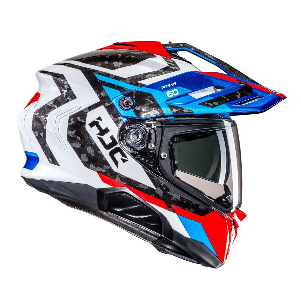 HJC RPHA 60 Dakar MC21 White Red Blue Dual Sport Helmet