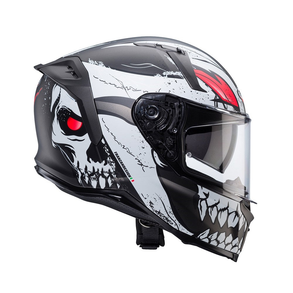 Caberg Avalon X Punk Matt Grey Black Red Full Face Helmet