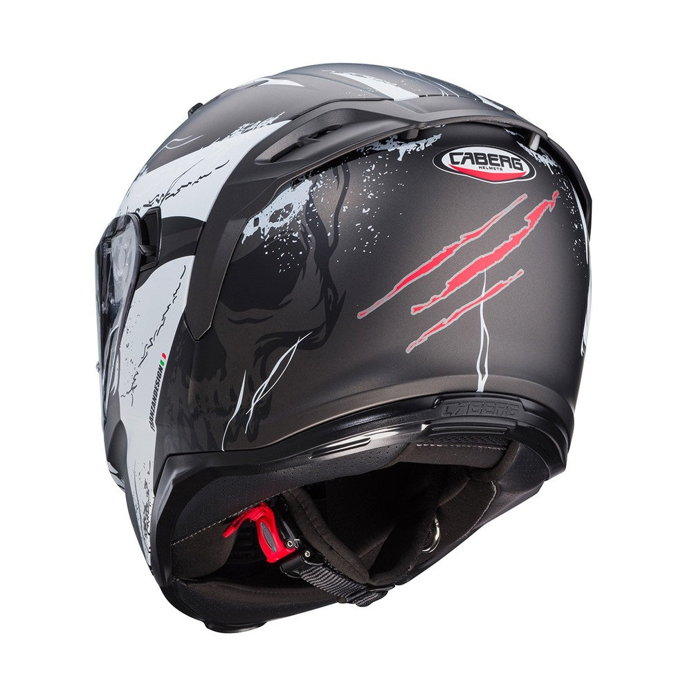Caberg Avalon X Punk Matt Grey Black Red Full Face Helmet