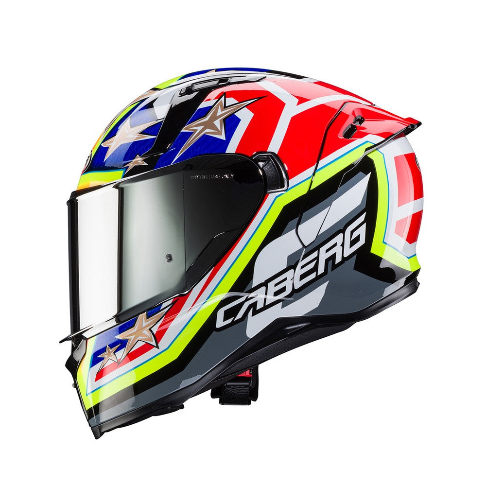 Caberg Avalon X Track Black Yellow Red Blue Full Face Helmet