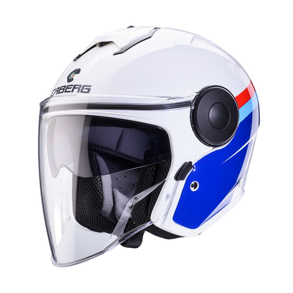 Caberg Soho Zephir White Blue Red Open Face Helmet