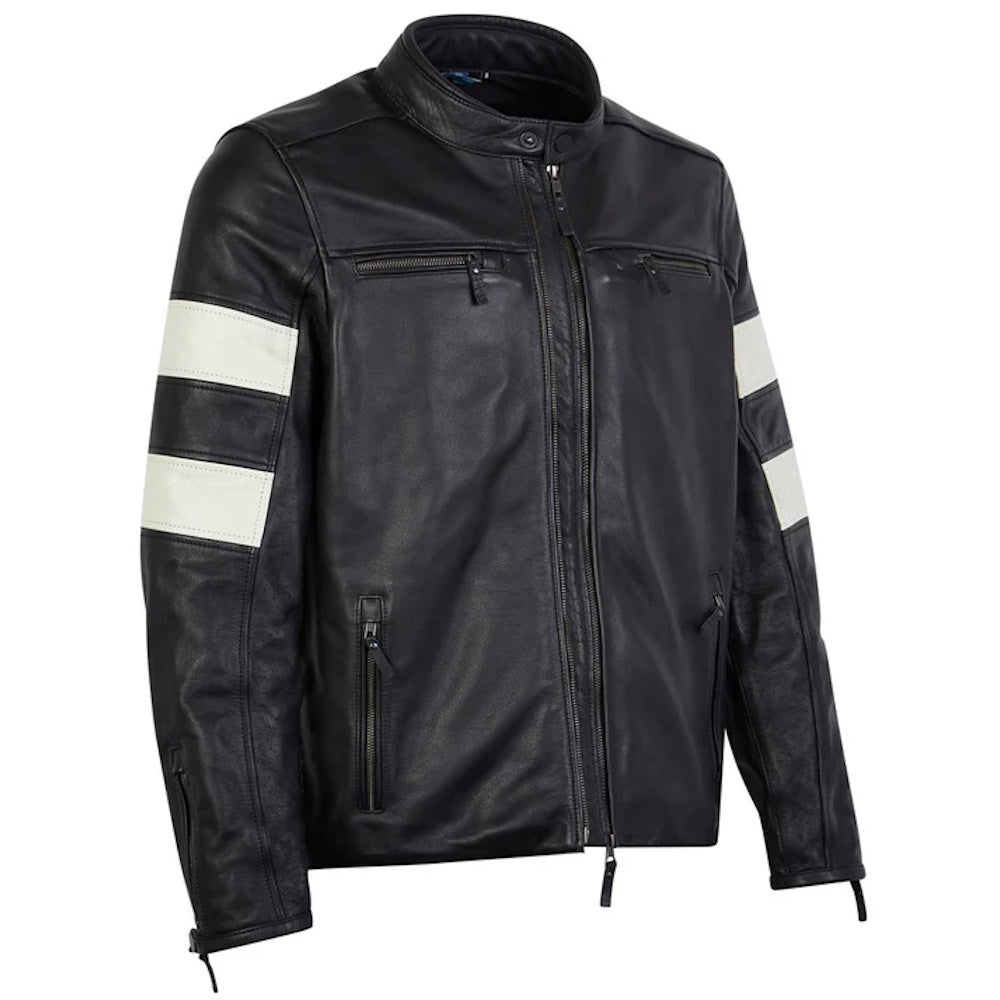 Spada Hanzo Leather Jacket Black Ivory