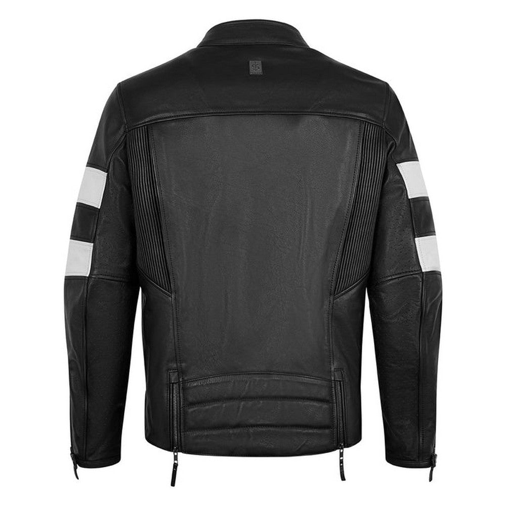 Spada Hanzo Leather Jacket Black Ivory