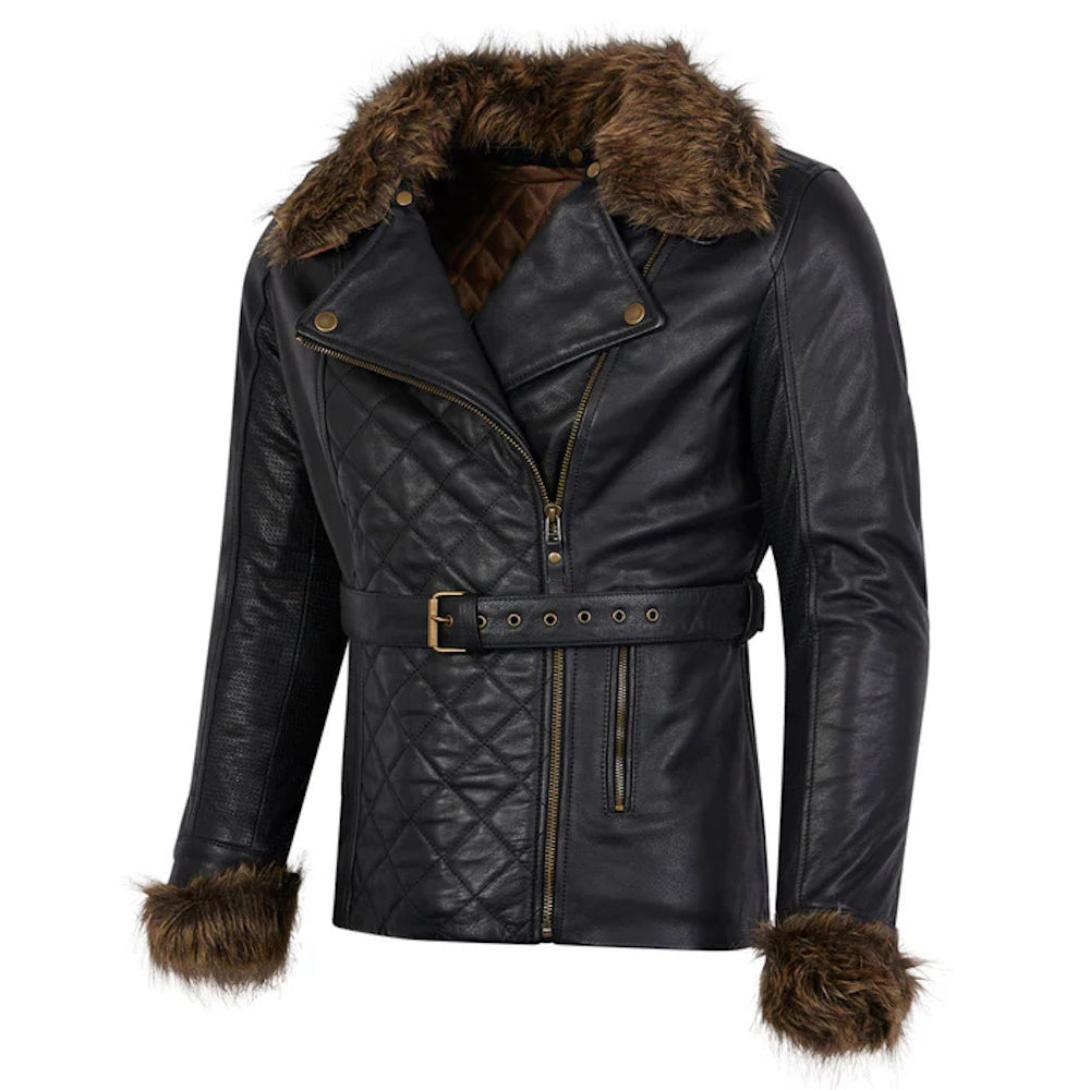 Spada Lancer Leather Jacket Ladies Black