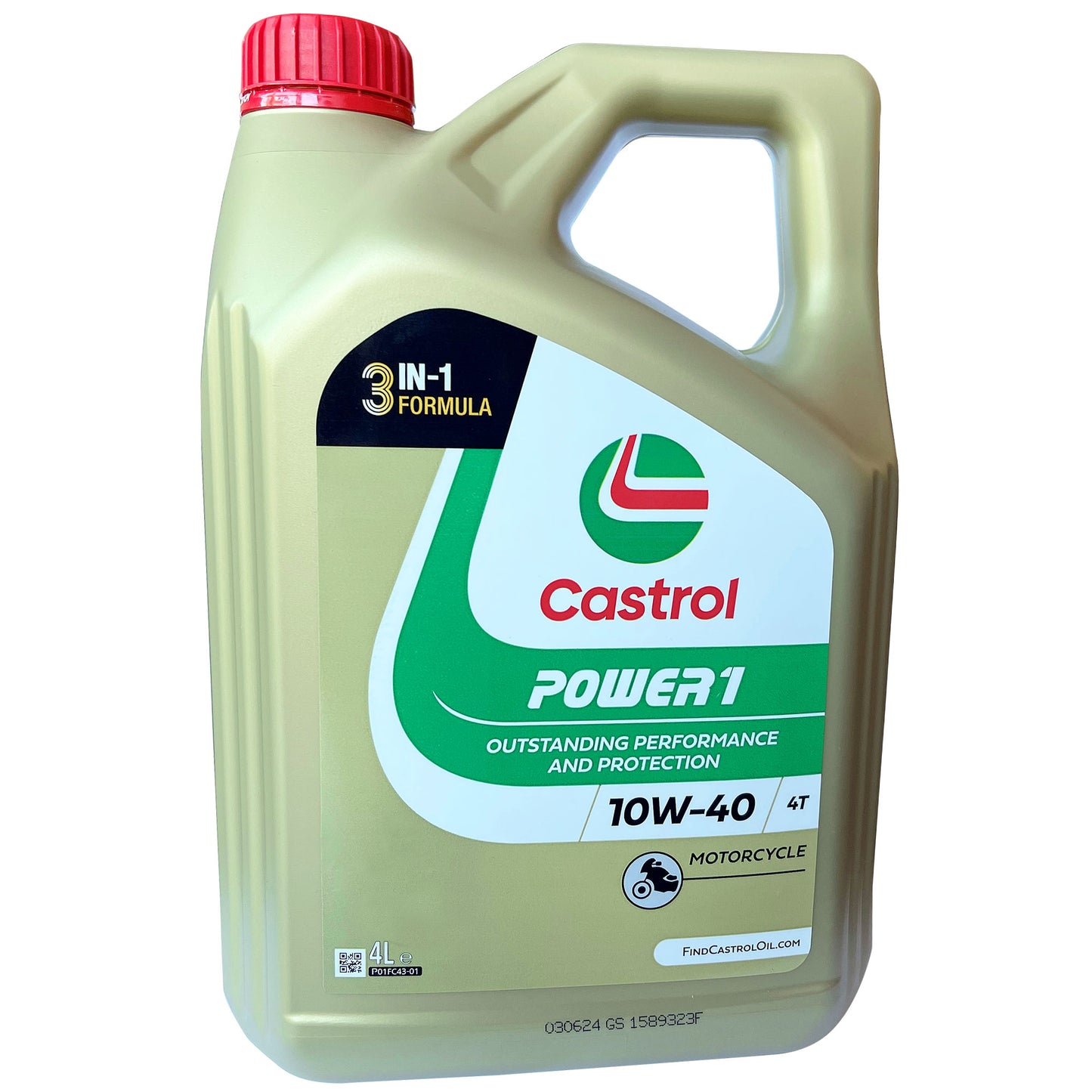 Castrol Power 1 4T 10w40 Oil 4 Litre
