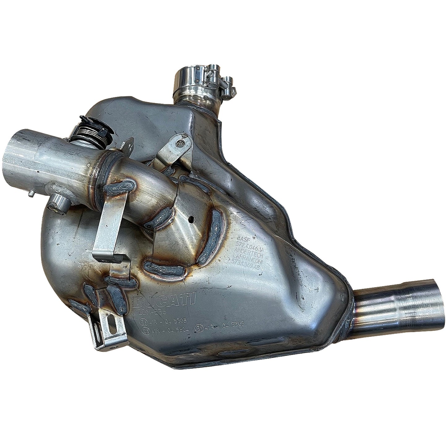 Ducati Multistrada 1200 15-17 Genuine Exhaust Pre Silencer 57313694B
