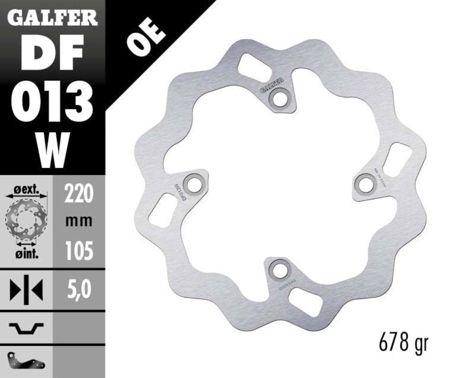 DF013W Galfer Solid Disc